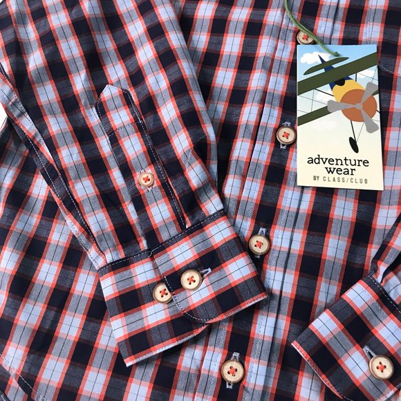 Plaid Boys Button Down, 5  NEW - Picture 6 of 9